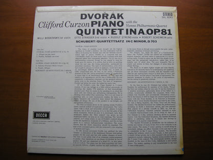 DVORAK: PIANO QUINTET Op. 81     CURZON / VIENNA PHILHARMONIC QUARTET   SXL 6043
