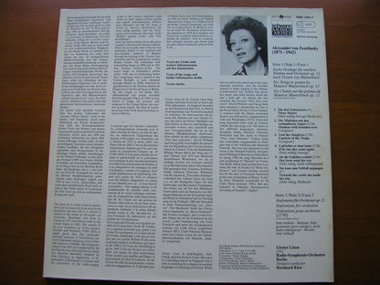 ZEMLINSKY: SIX SONGS / SINFONIETTA      LINOS / BERLIN RADIO ORCHESTRA / KLEE     VMS 1603 F