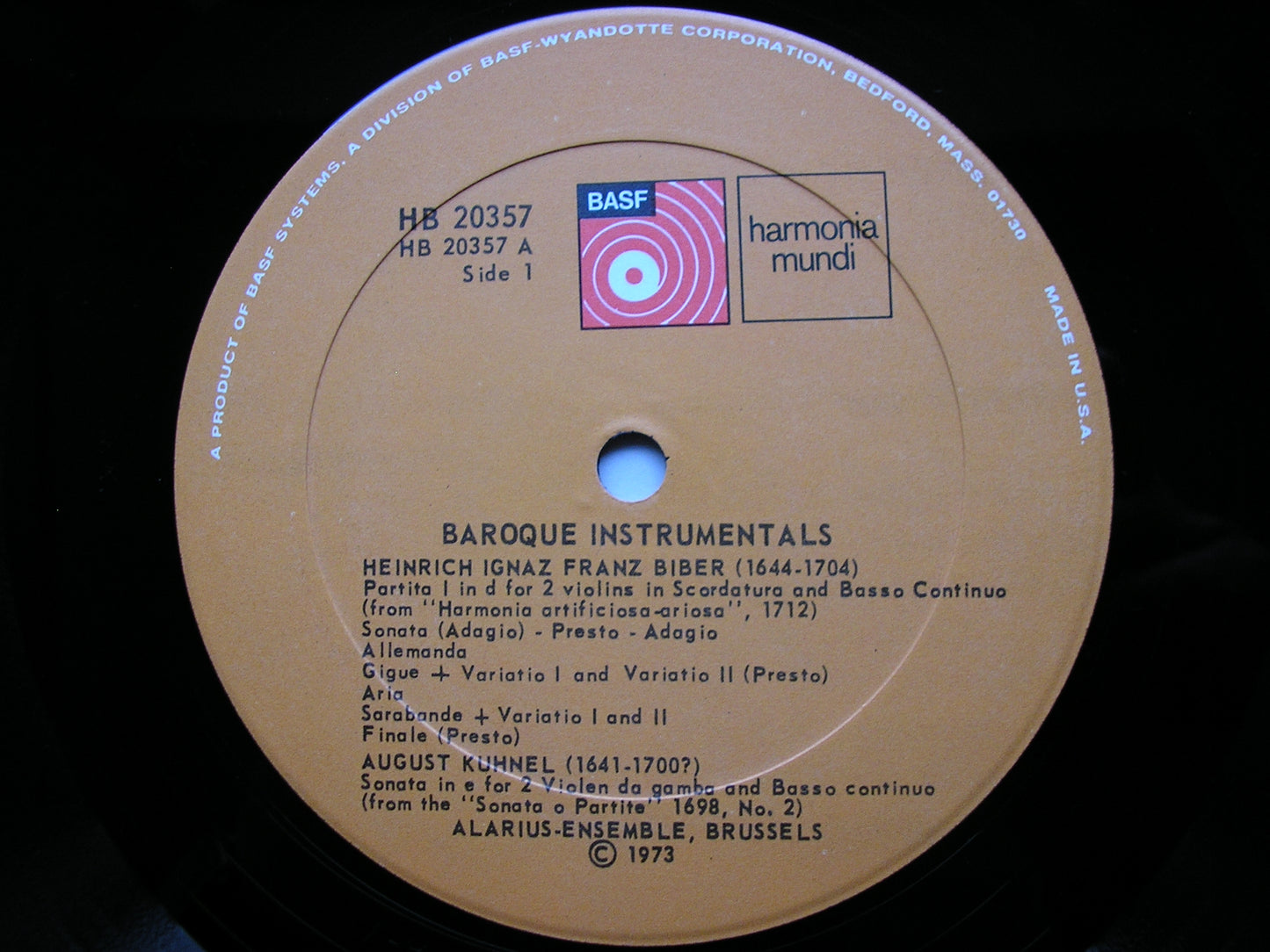 MUSICA INSTRUMENTALIS: BIBER / BUXTEHUDE / ROSENMULLER / SCHENK / KUHNEL    ALARIUS ENSEMBLE    KHB 20357