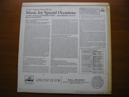 BAROQUE MUSIC FOR SPECIAL OCCASIONS: LULLY / CHARPENTIER / LALANDE     PARIS CONSERVATOIRE / BLANCHARD     HQS 1048