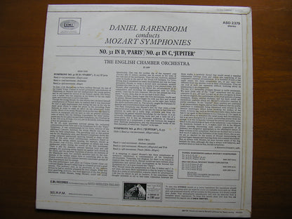 MOZART: SYMPHONIES Nos. 31 & 41     BARENBOIM / ENGLISH CHAMBER ORCHESTRA    ASD 2379