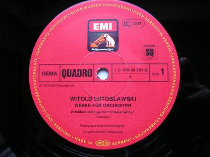 LUTOSLAWSKI: ORCHESTRAL WORKS      LUTOSLAWSKI / POLISH RADIO ORCHESTRA    6LP    165-03 231/6