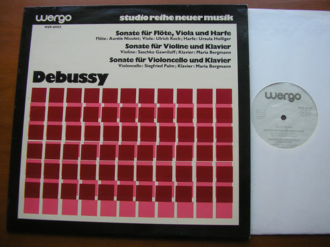 DEBUSSY: THREE SONATAS    NICOLET / PALM / HOLLIGER / GAVRILOV / BERGMANN / KOCH      WER 60 025