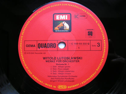 LUTOSLAWSKI: ORCHESTRAL WORKS      LUTOSLAWSKI / POLISH RADIO ORCHESTRA    6LP    165-03 231/6
