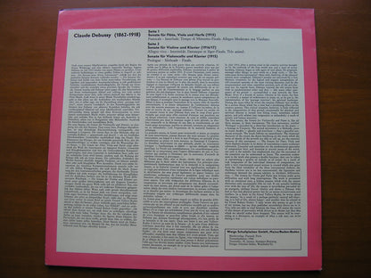 DEBUSSY: THREE SONATAS    NICOLET / PALM / HOLLIGER / GAVRILOV / BERGMANN / KOCH      WER 60 025