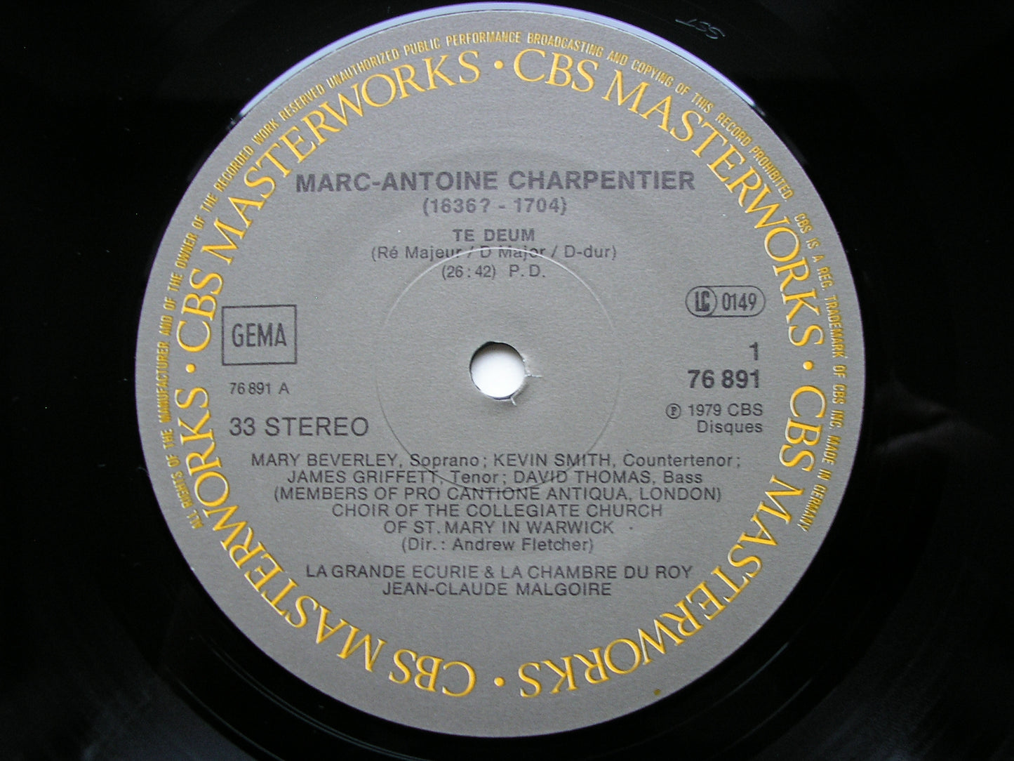 CHARPENTIER: TE DEUM / THREE NOELS      MALGOIRE / LA GRANDE ECURIE ET LA CHAMBRE DU ROY     76891