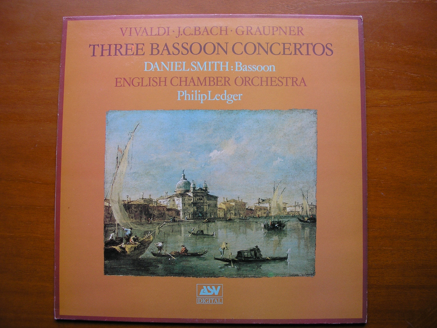 THREE BASSOON CONCERTOS: GRAUPNER / VIVALDI / JC BACH      SMITH / ENGLISH CHAMBER ORCHESTRA / LEDGER      DCA 545