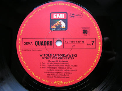 LUTOSLAWSKI: ORCHESTRAL WORKS      LUTOSLAWSKI / POLISH RADIO ORCHESTRA    6LP    165-03 231/6