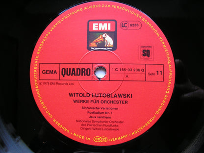 LUTOSLAWSKI: ORCHESTRAL WORKS      LUTOSLAWSKI / POLISH RADIO ORCHESTRA    6LP    165-03 231/6