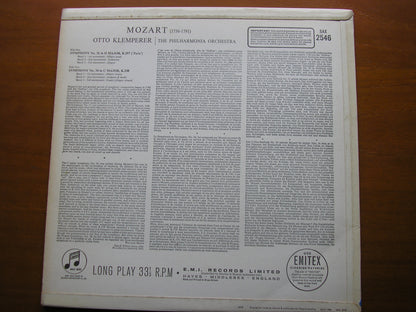 MOZART: SYMPHONIES Nos. 31 & 34     KLEMPERER / PHILHARMONIA ORCHESTRA   SAX 2546