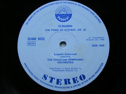 SCRIABIN: THE POEM OF ECSTASY / AMIROV: AZERBAIJAN MUGAM     STOKOWSKI / HOUSTON SYMPHONY    SDBR 3032