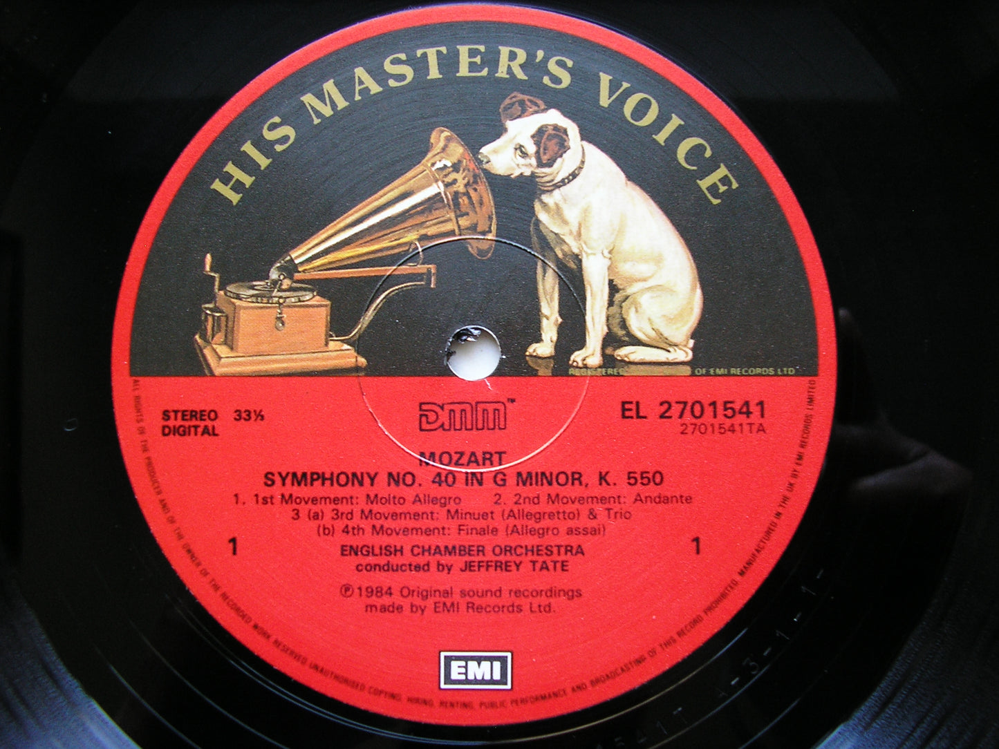 MOZART: SYMPHONIES Nos. 40  &  41 'Jupiter'      TATE / ENGLISH CHAMBER ORCHESTRA    27 0154