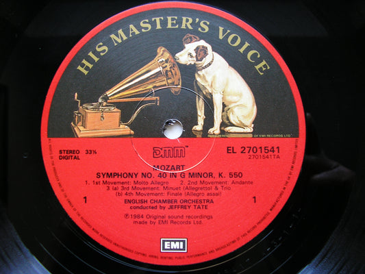 MOZART: SYMPHONIES Nos. 40  &  41 'Jupiter'      TATE / ENGLISH CHAMBER ORCHESTRA    27 0154