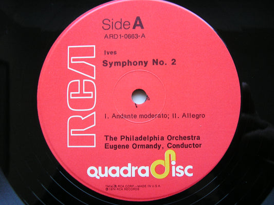 IVES: SYMPHONY No. 2        EUGENE ORMANDY / PHILADELPHIA ORCHESTRA    ARD 1 - 0663