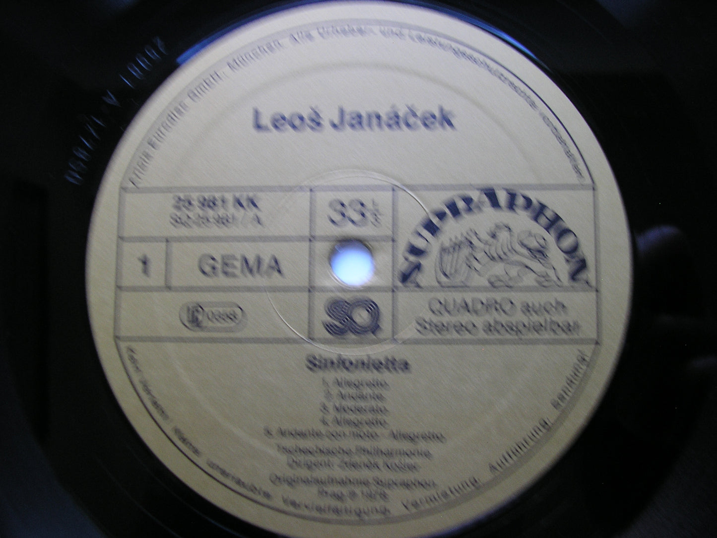 JANACEK: SINFONIETTA / TARAS BULBA      KOSLER / CZECH PHILHARMONIC     25 981 KK