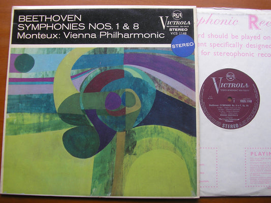 BEETHOVEN: SYMPHONIES Nos. 1 & 8     MONTEUX / VIENNA PHILHARMONIC   VICS 1148