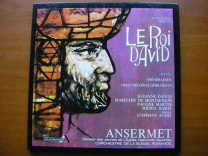 HONEGGER: LE ROI DAVID / RAVEL: SHEHERAZADE / TWO HEBREW SONGS      SOLOISTS / SUISSE ROMANDE / ANSERMET     2LP     GOS 602 / 3
