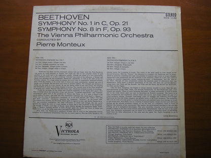 BEETHOVEN: SYMPHONIES Nos. 1 & 8     MONTEUX / VIENNA PHILHARMONIC   VICS 1148
