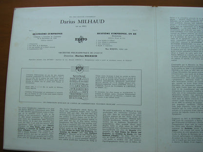 MILHAUD: SYMPHONIES Nos. 4 & 8     FRENCH RADIO ORCHESTRA / MILHAUD      STU 70452