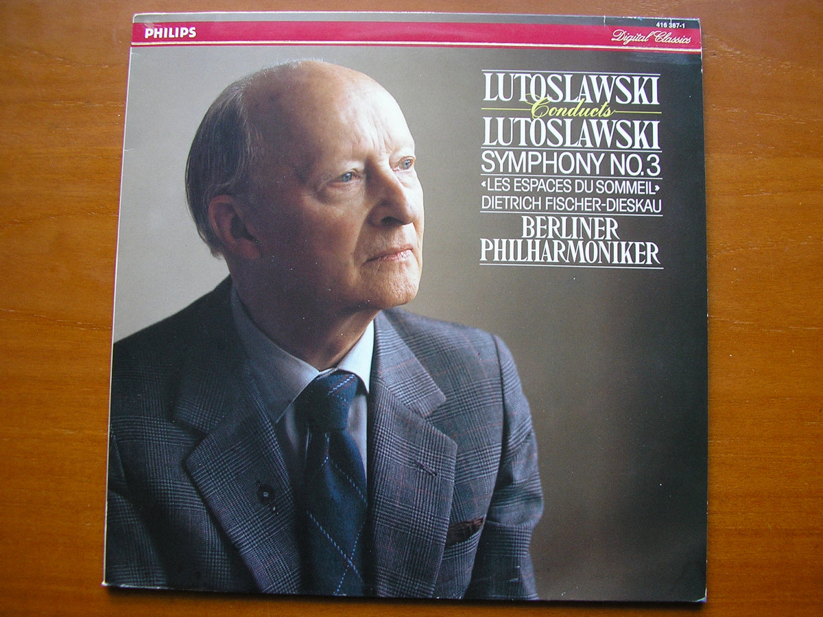 LUTOSLAWSKI: SYMPHONY No. 3 / LES ESPACES DU SOMMEIL     FISCHER-DIESKAU / BERLIN PHILHARMONIC / LUTOSLAWSKI       416 387