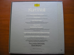 WEILL: VIOLIN CONCERTO / VOCAL & ORCHESTRAL WORKS    ATHERTON / THE LONDO SINFONIETTA    4LP      2740 153