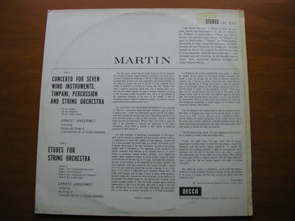 MARTIN: CONCERTO FOR 7 WINDS / ETUDES FOR STRINGS   ANSERMET / SUISSE ROMANDE   SXL 2311