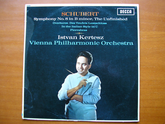 SXL 6090  SCHUBERT: SYMPHONY No. 8  'Unfinished' / Three OVERTURES       KERTESZ / VIENNA PHILHARMONIC     ED1