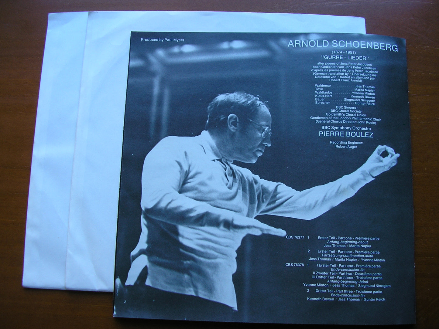 SCHOENBERG: GURRELIEDER      SOLOISTS / BBC SYMPHONY / BOULEZ    2LP      78264