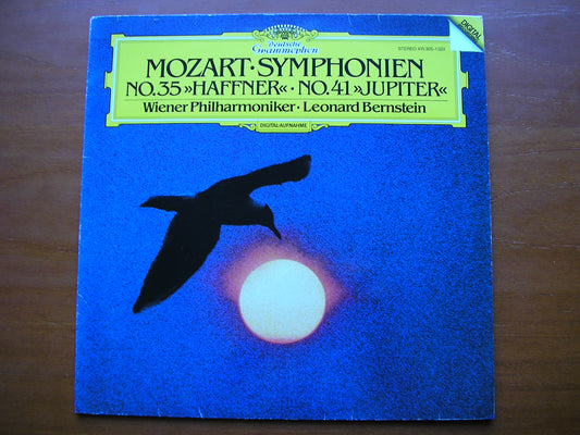 MOZART: SYMPHONIES Nos. 35 'Haffner'  &  41 'Jupiter'     BERNSTEIN / VIENNA PHILHARMONIC     415 305