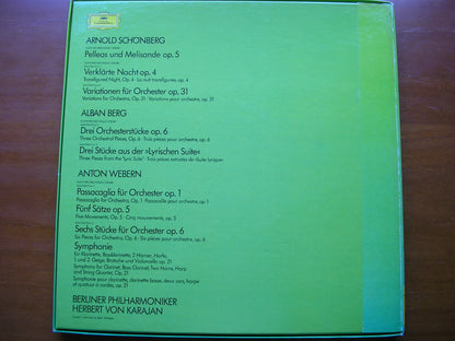SCHOENBERG / WEBERN / BERG: ORCHESTRAL MUSIC      KARAJAN / BERLIN PHILHARMONIC ORCHESTRA    4LP     2711 014
