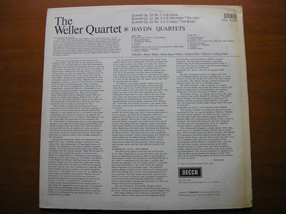HAYDN: STRING QUARTETS Nos. 1 / 2 / 3 Op. 33    THE WELLER QUARTET    SXL 6182