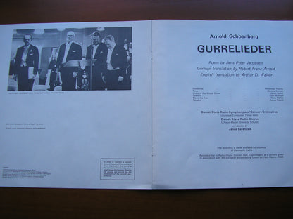 SCHOENBERG: GURRELIEDER      SOLOISTS / DANISH RADIO ORCHESTRA / FERENCSIK    2LP    SLS 884