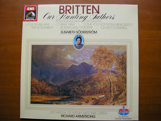 BRITTEN: OUR HUNTING FATHERS Op. 8 / FOLK SONGS    SODERSTROM / WNO ORCHESTRA / ARMSTRONG    ASD 4397