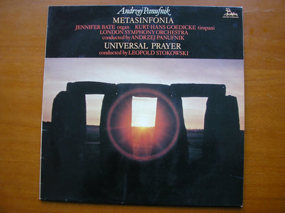 PANUFNIK: METASINFONIA / UNIVERSAL PRAYER     SOLOISTS / LONDON SYMPHONY ORCHESTRA / PANUFNIK / STOKOWSKI    DKP 9049