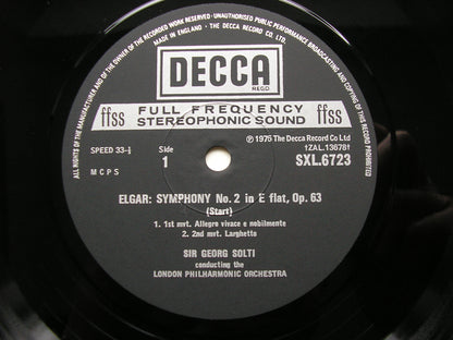 ELGAR: SYMPHONY No. 2     SOLTI / LONDON PHILHARMONIC     SXL 6723