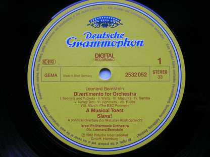 BERNSTEIN: DIVERTIMENTO / SLAVA / FACSIMILE / ON THE TOWN       ISRAEL PHILHARMONIC / BERNSTEIN      2532 052