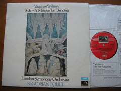 VAUGHAN WILLIAMS: JOB - A Masque for Dancing (complete ballet 1930)      BOULT / LONDON SYMPHONY     ASD 2673