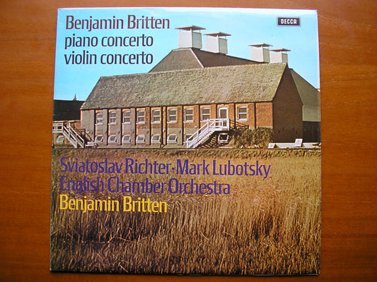 BRITTEN: PIANO CONCERTO / VIOLIN CONCERTO    RICHTER / LUBOTSKY / ENGLISH CHAMBER ORCHESTRA / BRITTEN    SXL 6512