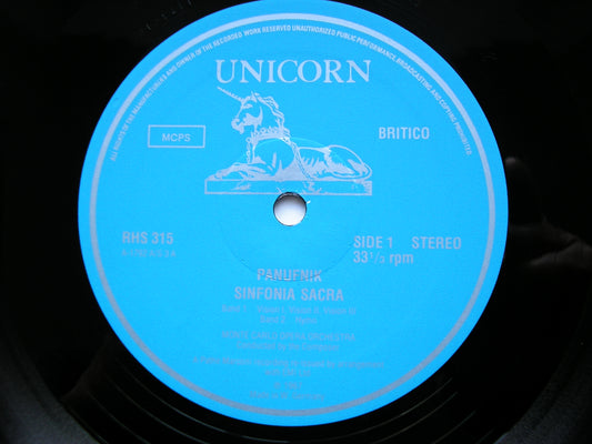 PANUFNIK: SINFONIA SACRA / SINFONIA RUSTICA     PANUFNIK / MONTE CARLO OPERA ORCHESTRA       RHS 315