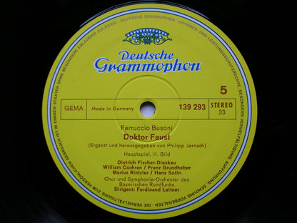 BUSONI: DOKTOR FAUST     FISCHER-DIESKAU / COCHRAN / HILLEBRECHT / DE RIDDER / BAVARIAN RADIO    3LP    2709 032