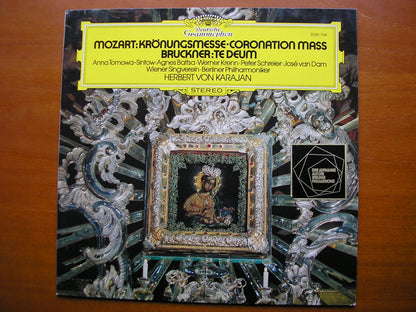 MOZART: CORONATION MASS / BRUCKNER: TE DEUM     SOLOISTS / BERLIN PHILHARMONIC / KARAJAN    2530 704