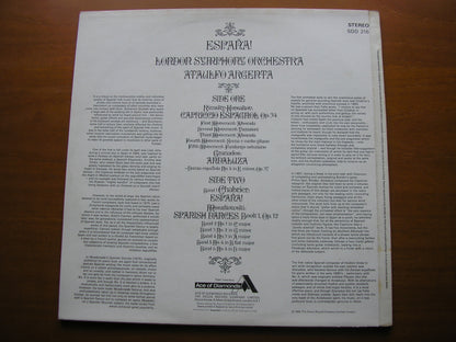 ESPANA!   CHABRIER / RIMSKY-KORSAKOV /GRANADOS / MOSKOWSKI     ARGENTA / LONDON SYMPHONY     SDD 216
