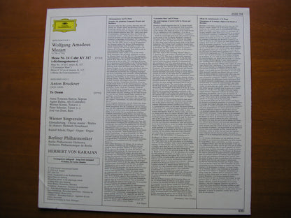 MOZART: CORONATION MASS / BRUCKNER: TE DEUM     SOLOISTS / BERLIN PHILHARMONIC / KARAJAN    2530 704