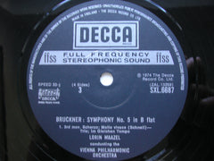 BRUCKNER: SYMPHONY No. 5      MAAZEL / VIENNA PHILHARMONIC    2LP     SXL 6688 / 7