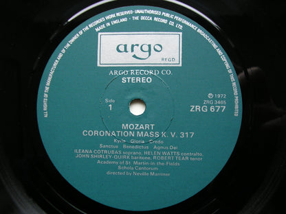 MOZART: CORONATION MASS / LITANIAE LAURETANAE     SOLOISTS / ASMIF / MARRINER     ZRG 677