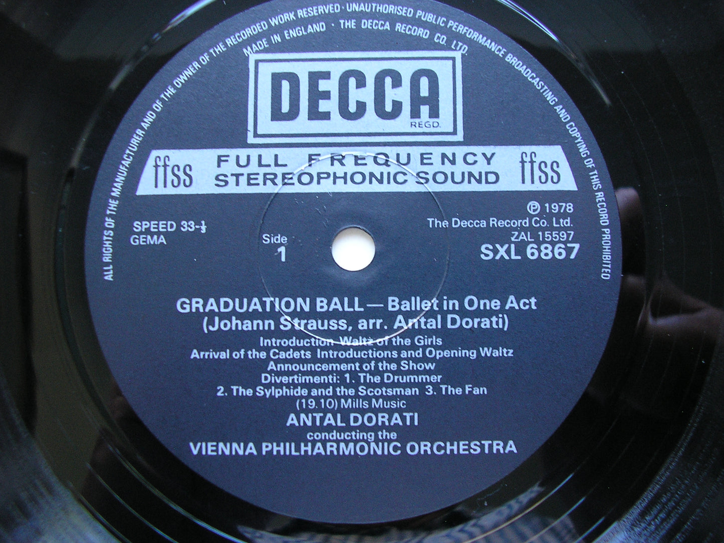 STRAUSS - DORATI: GRADUATION BALL      ANTAL DORATI / VIENNA PHILHARMONIC     SXL 6867