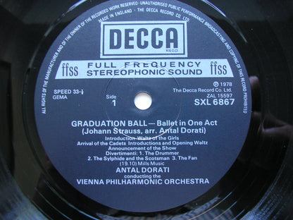STRAUSS - DORATI: GRADUATION BALL      ANTAL DORATI / VIENNA PHILHARMONIC     SXL 6867