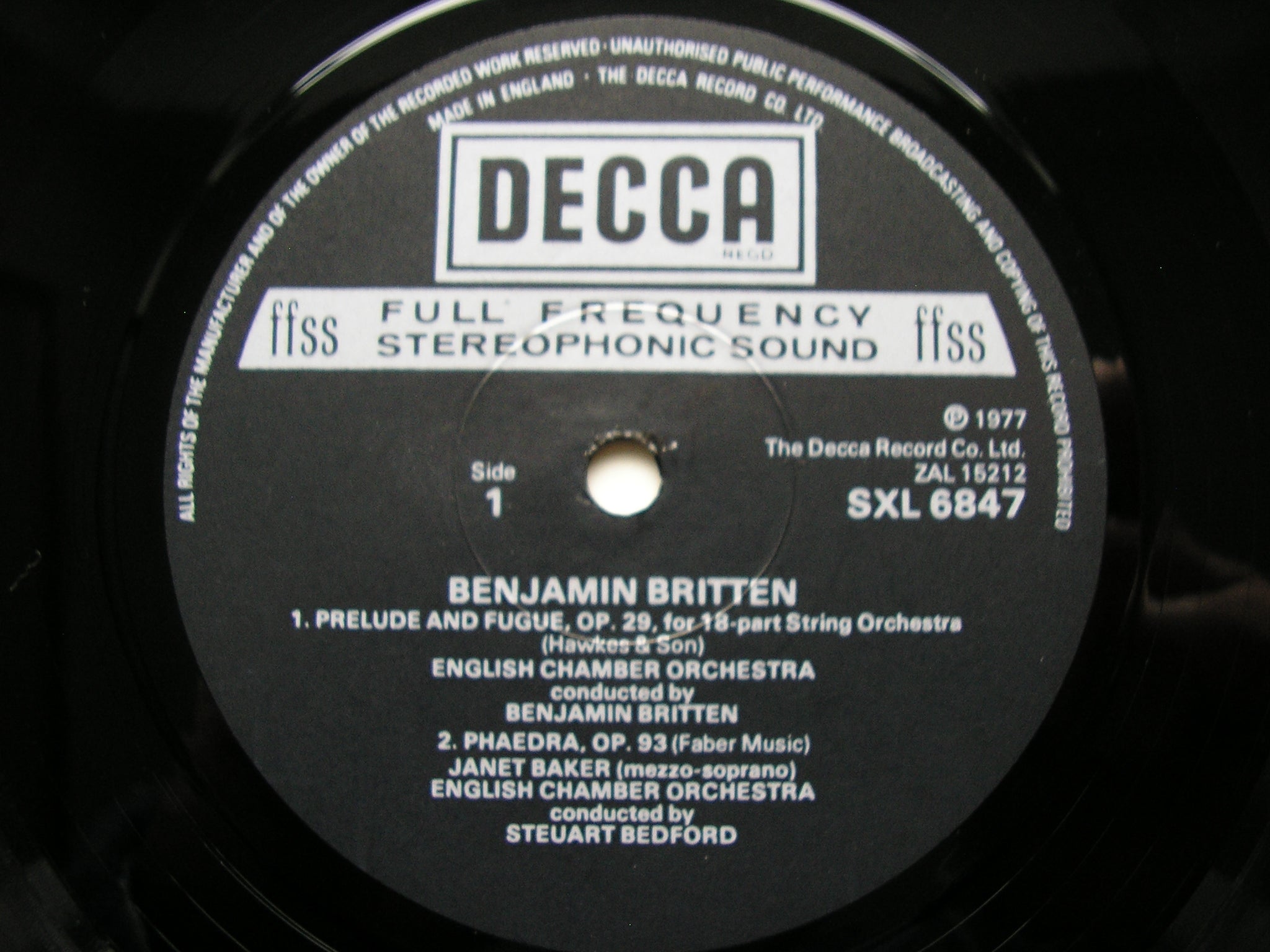 Decca SXL – Kingsway Hall Classical Records