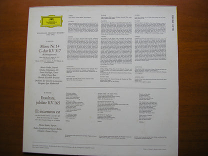 MOZART: CORONATION MASS / EXSULTATE JUBILATE / ET INCARNATUS EST     SOLOISTS / LAMOUREUX ORCHESTRA / MARKEVITCH     136 511