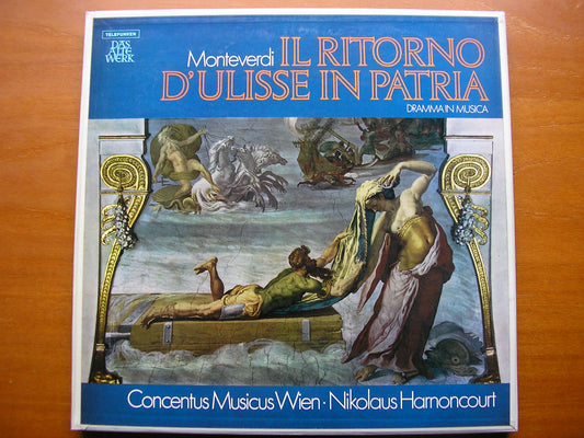 MONTEVERDI: THE RETURN OF ULYSSES     SOLOISTS / CONCENTUS MUSICUS VIENNA / HARNONCOURT    4LP    SKB-T 23 / 1-4
